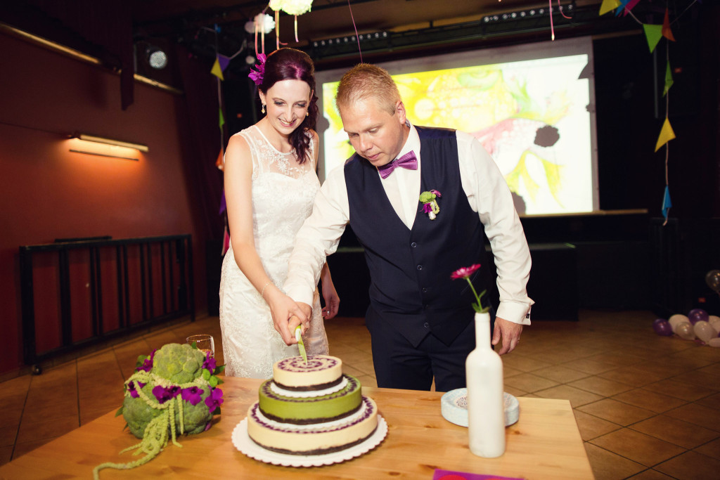 Svatební dort raw